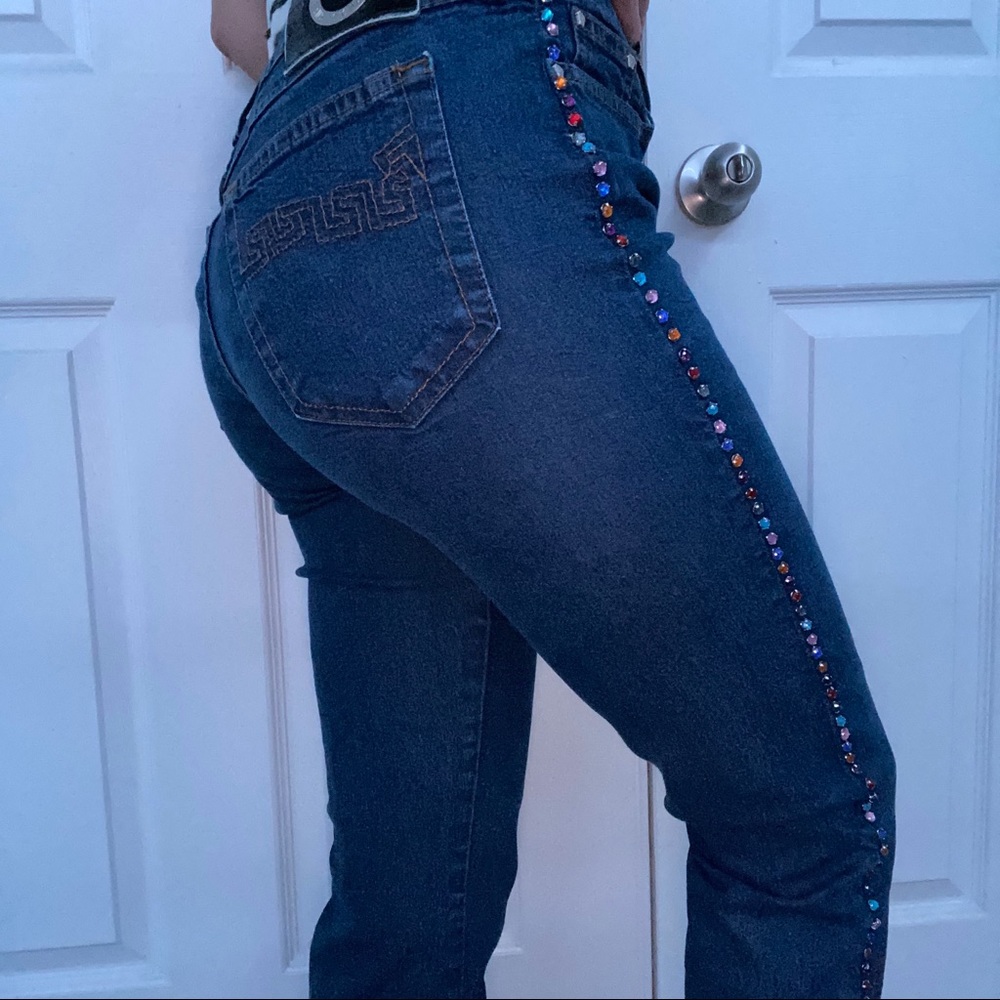 Versace vintage diamond jeans